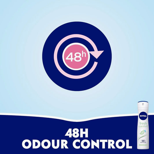 nivea 48h fresh comfort deodorant spray for women 150ml review