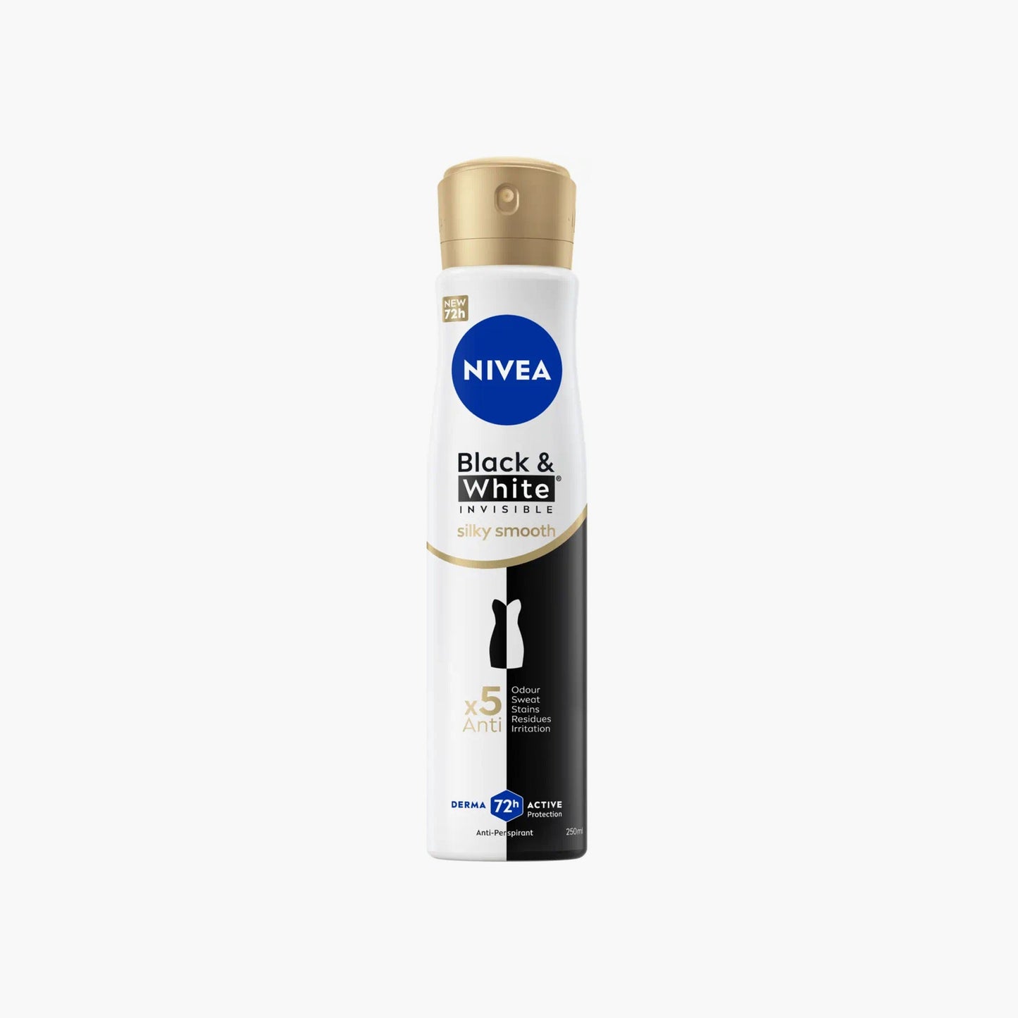 Nivea 72H Black & White Invisible Silky Smooth Anti-Perspirant Spray For Women 150ml