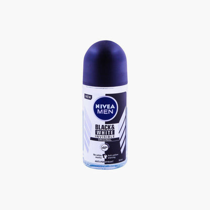 Nivea Men 48H Black & White Invisible Original Anti-Perspirant Roll On 50ml