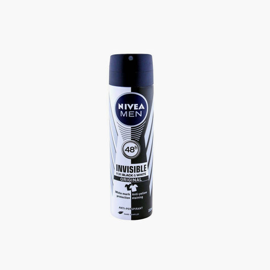 Nivea Men 48H Black & White Invisible Original Anti-Perspirant Spray 150ml