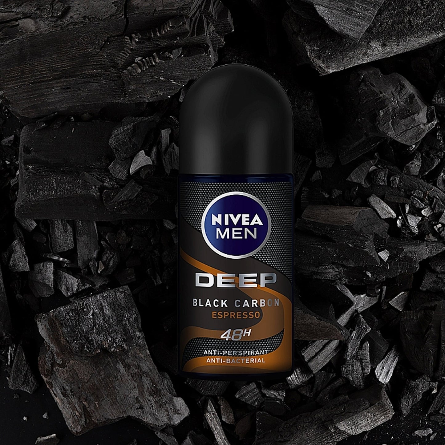 Nivea Men 48H Deep Black Carbon Espresso Anti-Perspirant Roll On 50ml Reviews