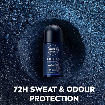 nivea men 72h deep darkwood anti perspirant roll on 50ml price