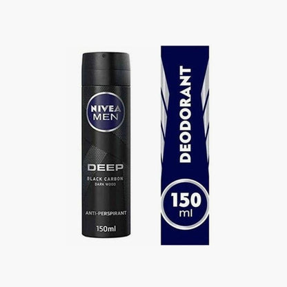Nivea Men Deep Black Carbon Dark Wood Anti-Perspirant Body Spray 150ml Price