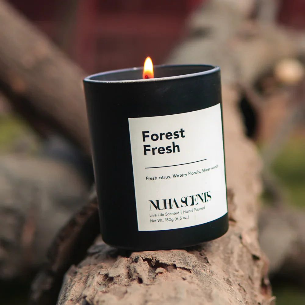 Nuha Scents Forest Fresh Signature Collection Scented Candle 180gm price