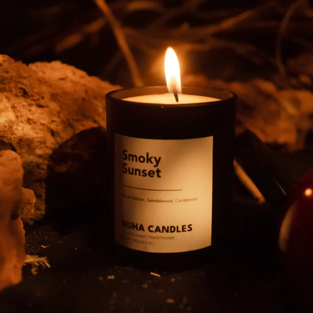 Nuha Scents Smoky Sunset Signature Collection Scented Candle 180gm price