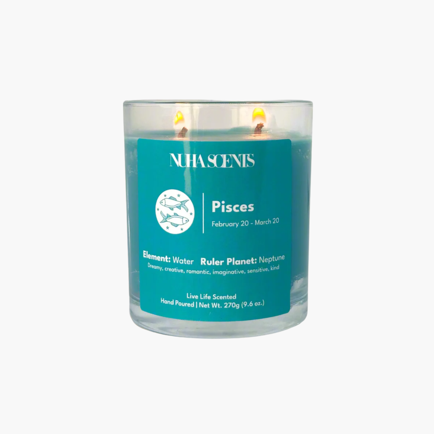 Nuha Scents Pisces Collection Scented Candle 270gm