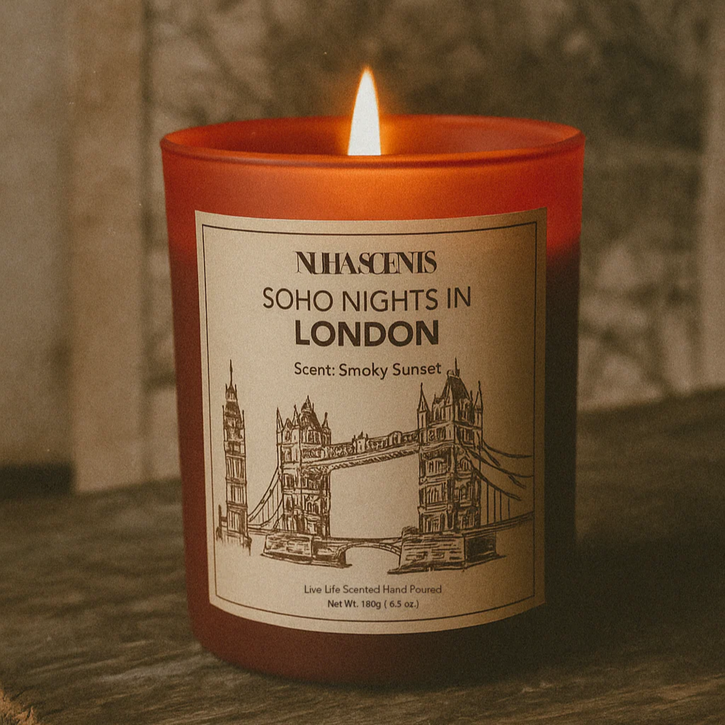 nuha scents city London collection scented candle 180gm price