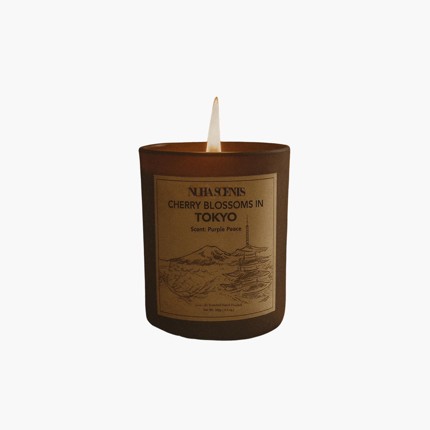 nuha scents city tokyo collection scented candle 180gm