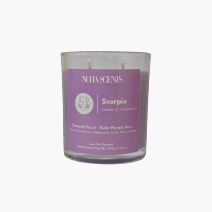 Nuha Scents Scorpio Collection Scented Candle 270gm