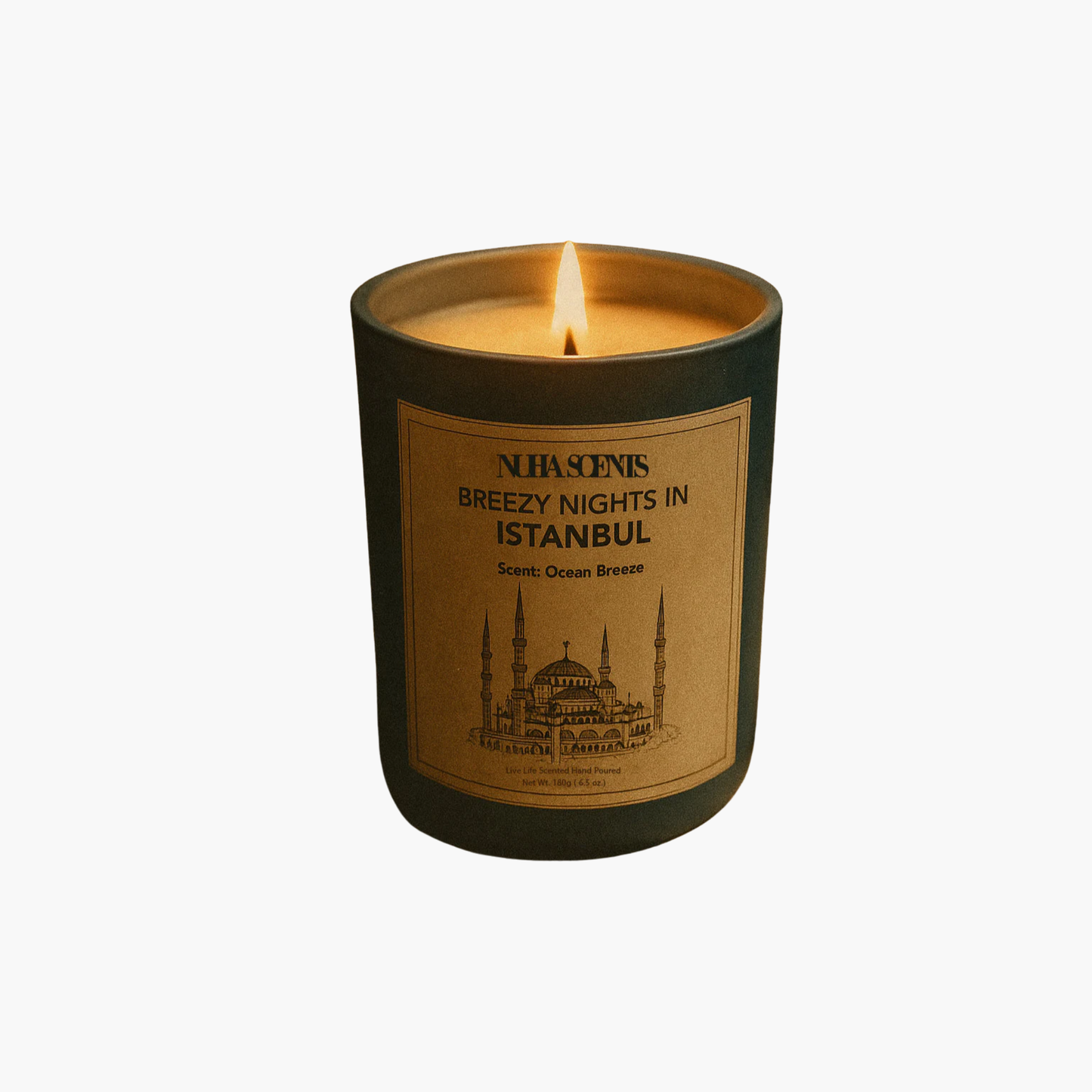 nuha scents city Istanbul collection scented candle 180gm