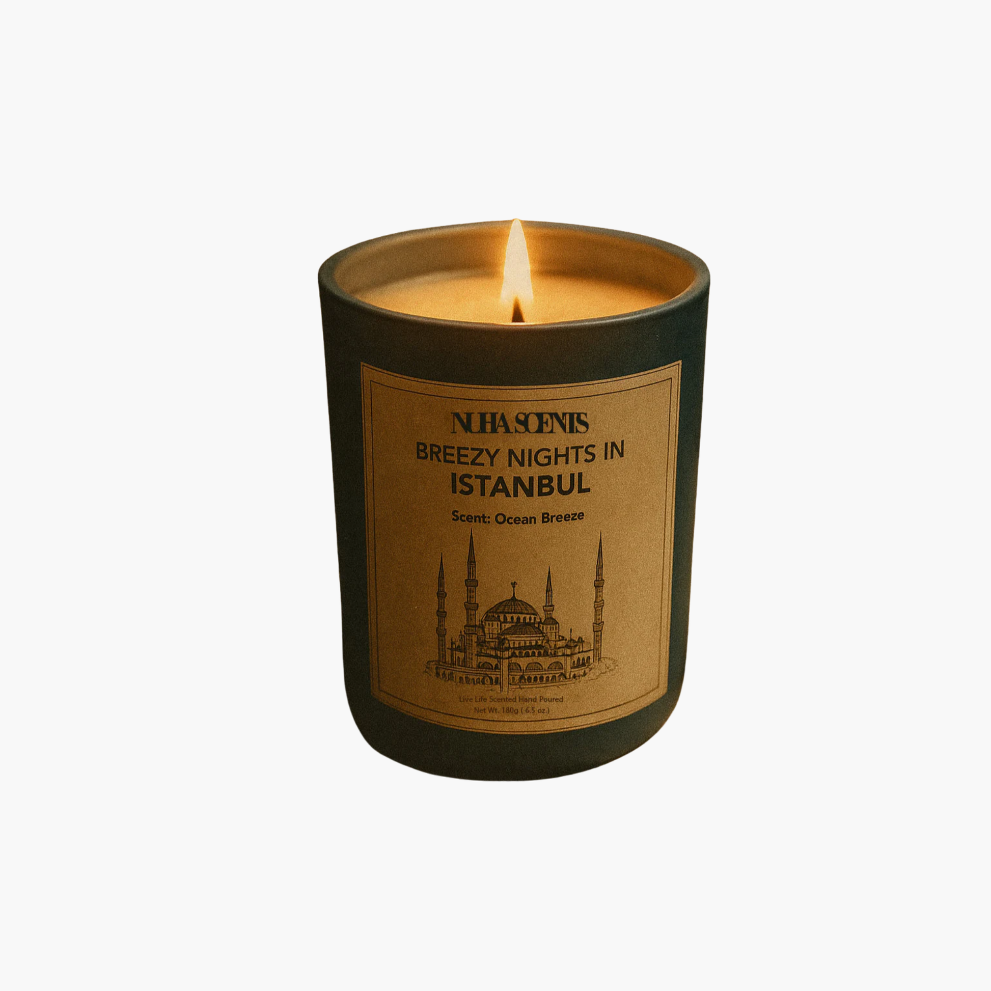 nuha scents city Istanbul collection scented candle 180gm