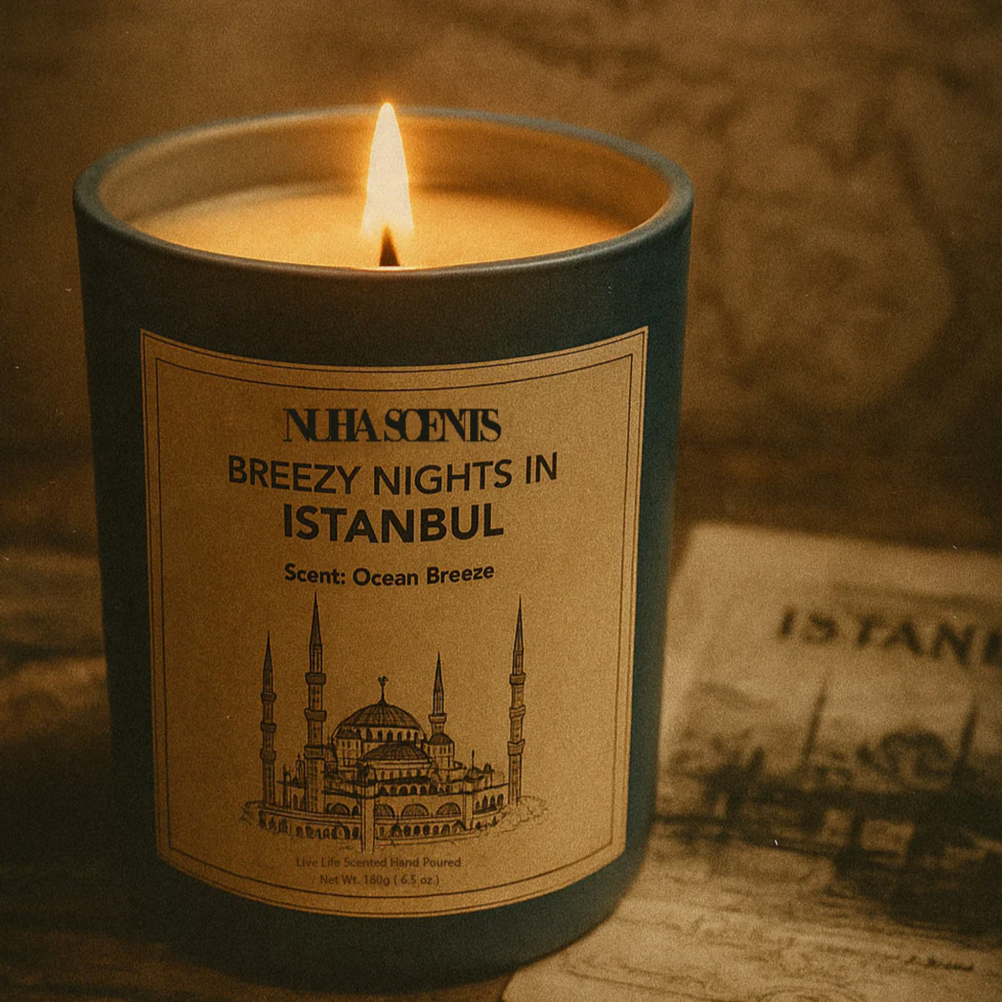 nuha scents city Istanbul collection scented candle 180gm price