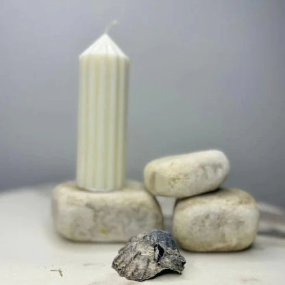 Candle Wick Store Pierre Pillar Special Candle Side View