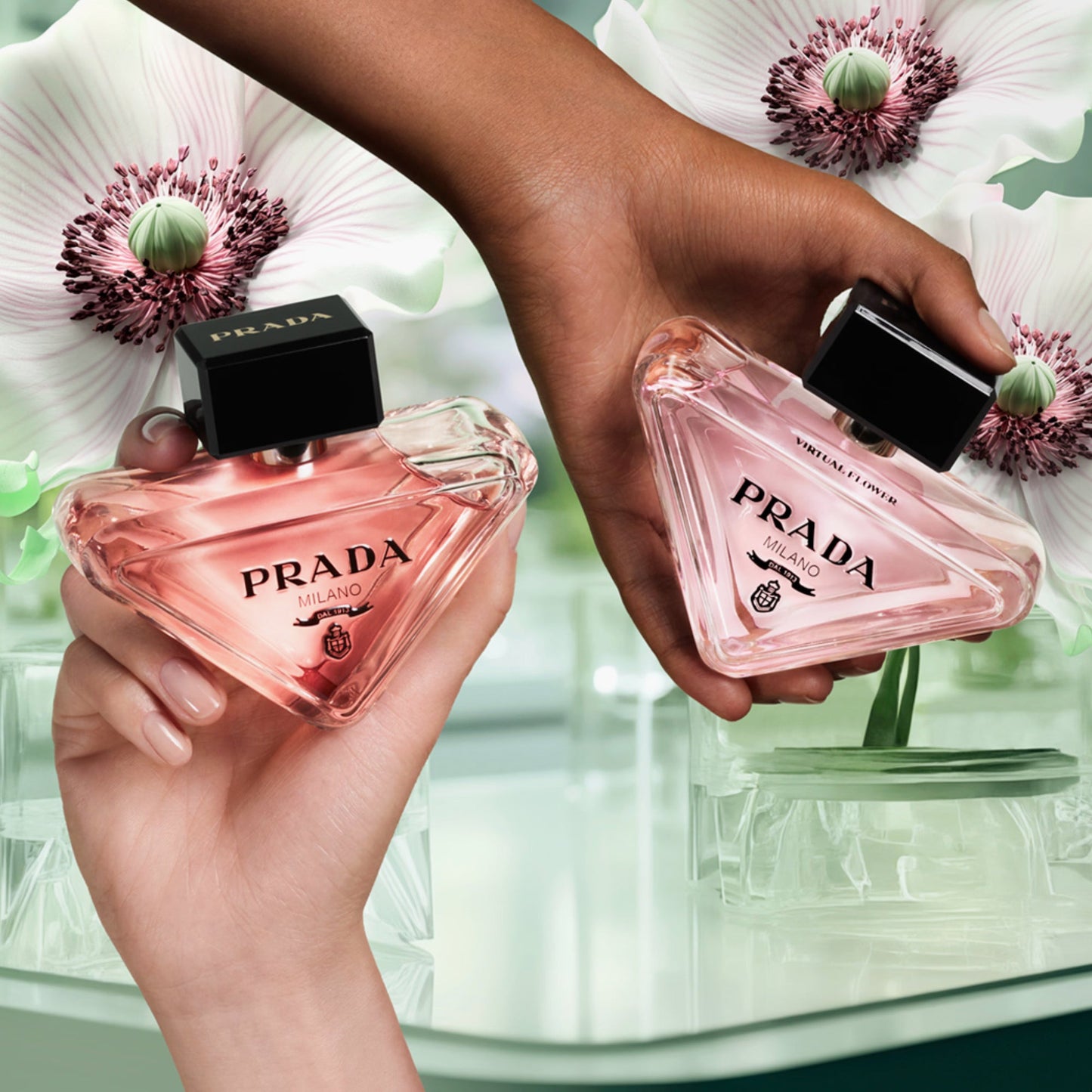 Prada Paradoxe Virtual Flower Eau De Parfum For Women 90ml Bottle and Packaging