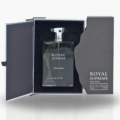 Rave Royal Supreme The King Eau de Parfum 100ml Bottle and Box