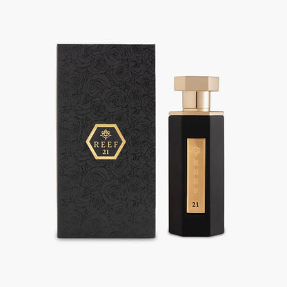 Reef 21 Eau De Parfum Unisex 100ml Bottle and Packaging