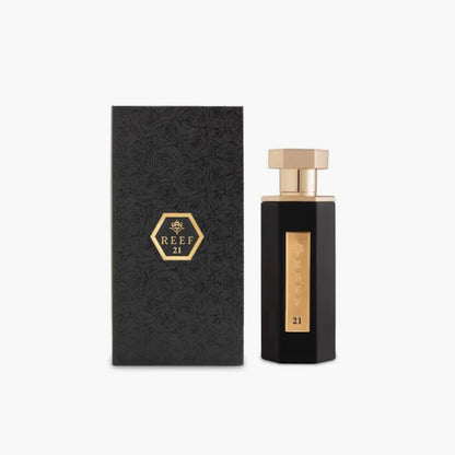 Reef 21 Eau De Parfum Unisex 15ml Bottle and Packaging