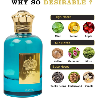 Riiffs Riiffs Imperial Blue Eau De Parfum For Men 100ml — Buy in Pakistan | PerfumeDaddy.pk