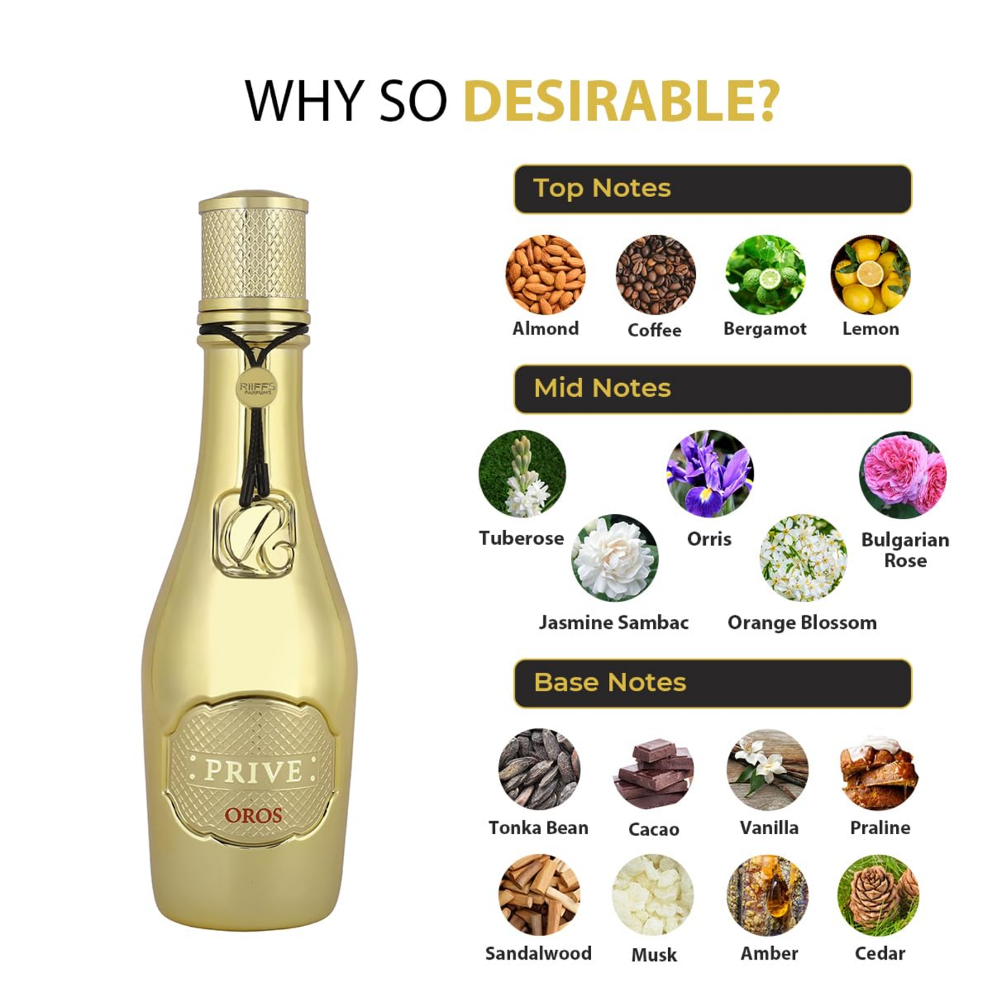Riiffs Riiffs Prive Oros Eau De Parfum For Women 100ml — Buy in Pakistan | PerfumeDaddy.pk