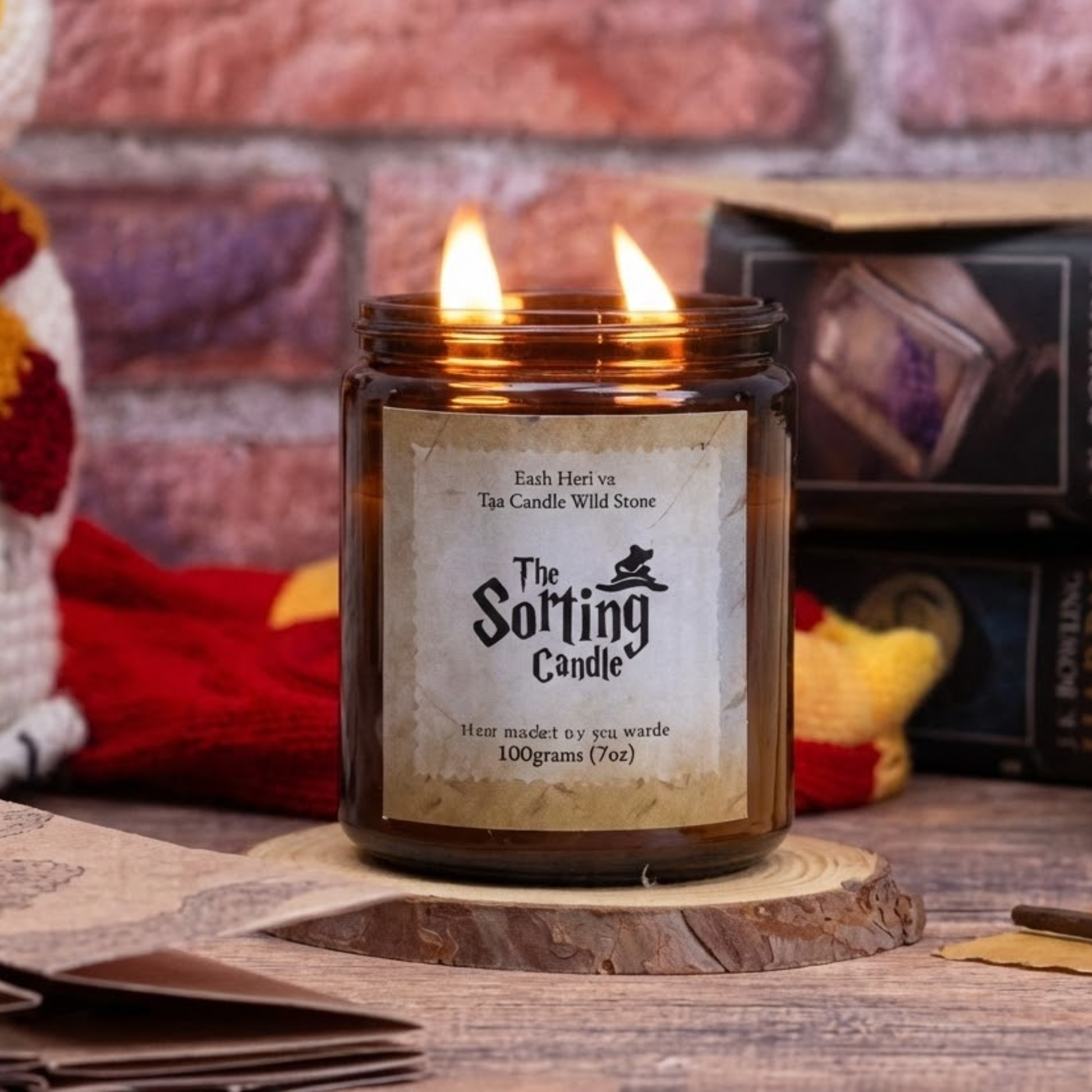 Candle Wick Store The Sorting Candle 200gm Bottle and Packaging