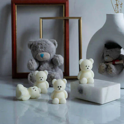 Candle Wick Store Mini Teddy Bear Candle 16gm Bottle and Packaging