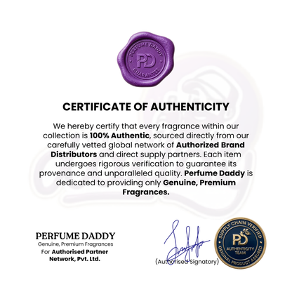 Guaranteed 100% Authentic - Sourced from Authorized Distributors | PerfumeDaddy.pk