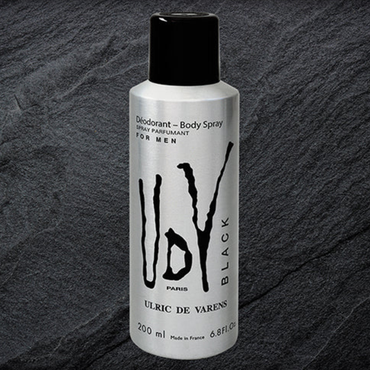 Ulric De Varens Body Spray For Men 200ml Bottle and Packaging