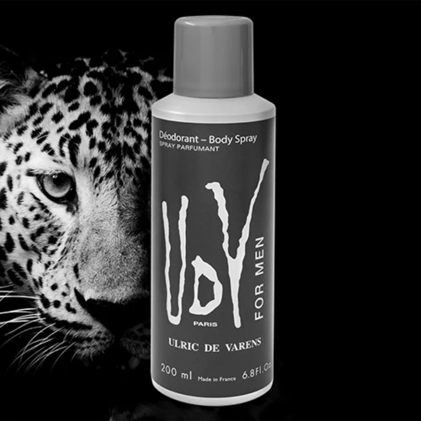 Ulric De Varens Body Spray For Men 200ml Close-Up View