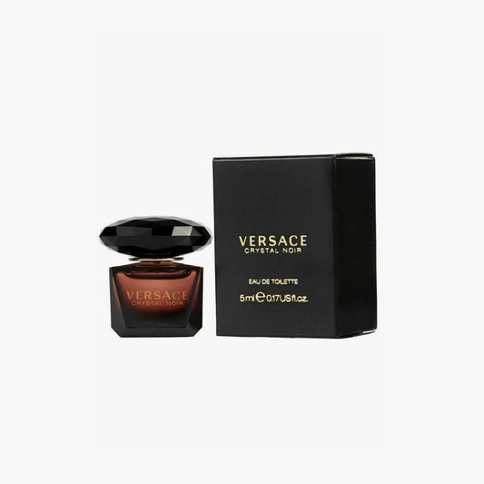 Versace Crystal Noir Eau de Toilette Mini 5ml Bottle and Box