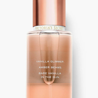 Victorias Secret Bare Vanilla Sunkissed Fragrance Mist banner Mentioning its Notes