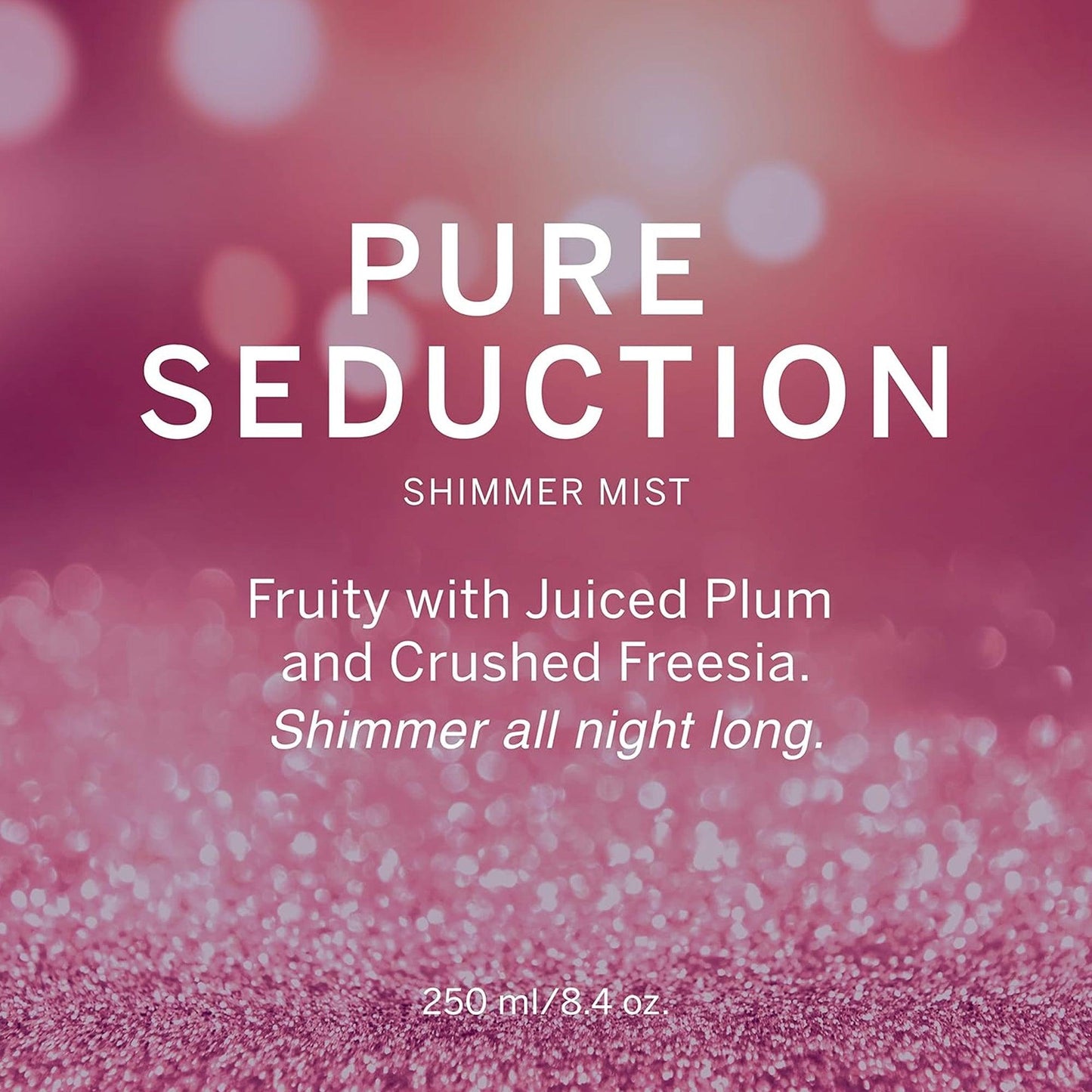 Victorias Secret Pure Seduction Shimmer Banner Describing Notes and longevity