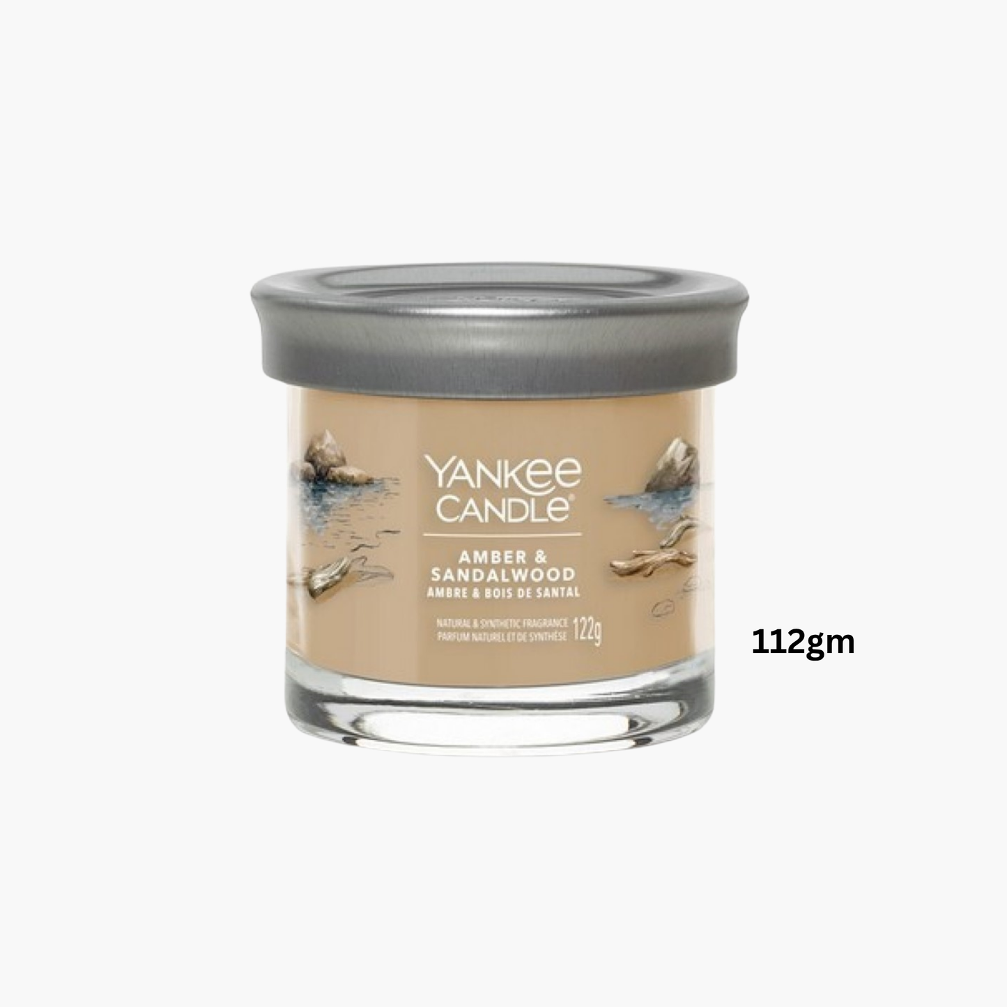 Yankee Candles Yankee Amber & Sandalwood Scented Candle Close-Up View