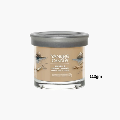 Yankee Candles Yankee Amber & Sandalwood Scented Candle Close-Up View