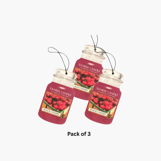 Yankee Candles Yankee Black Cherry Scented Candle Car Jar Pack Of 3 - Buy in Pakistan | Perfume Daddy