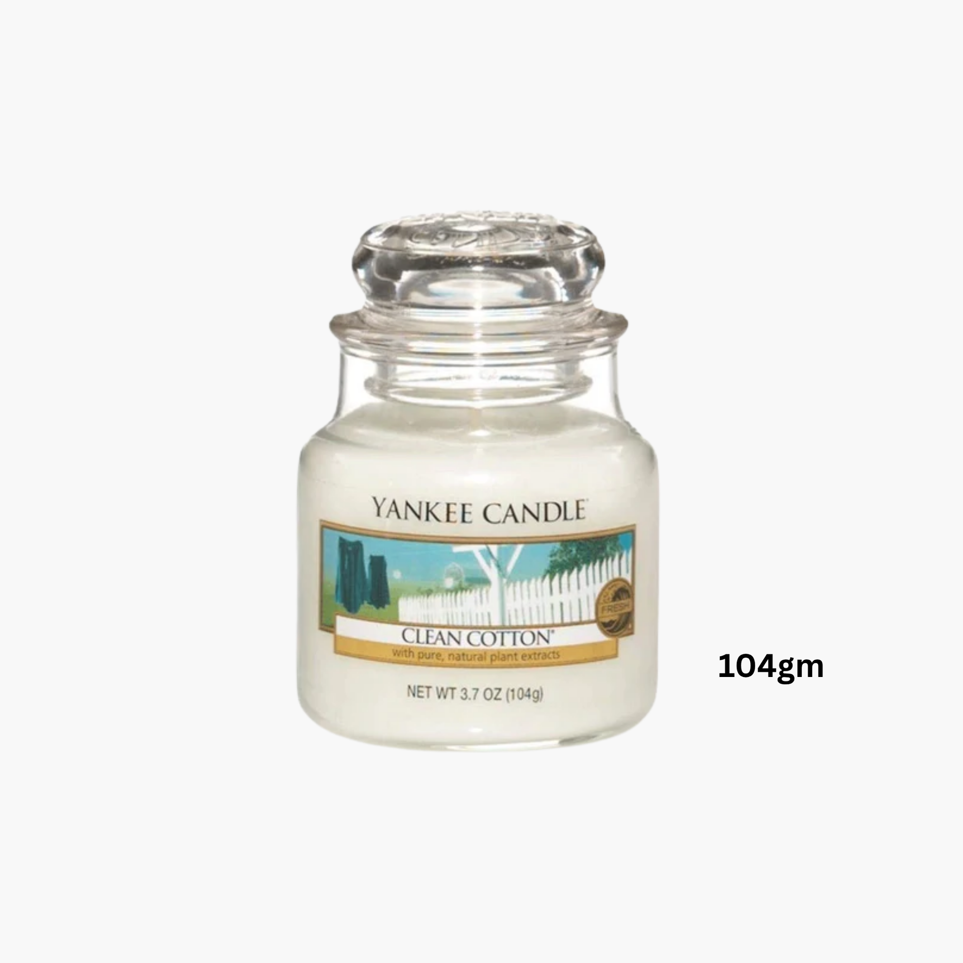 Yankee Candles Yankee Clean Cotton Scented Candle Side View