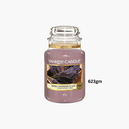 Yankee Candles Yankee Dried Lavender & Oak Scented Candle 623gm - Buy in Pakistan | Perfume Daddy