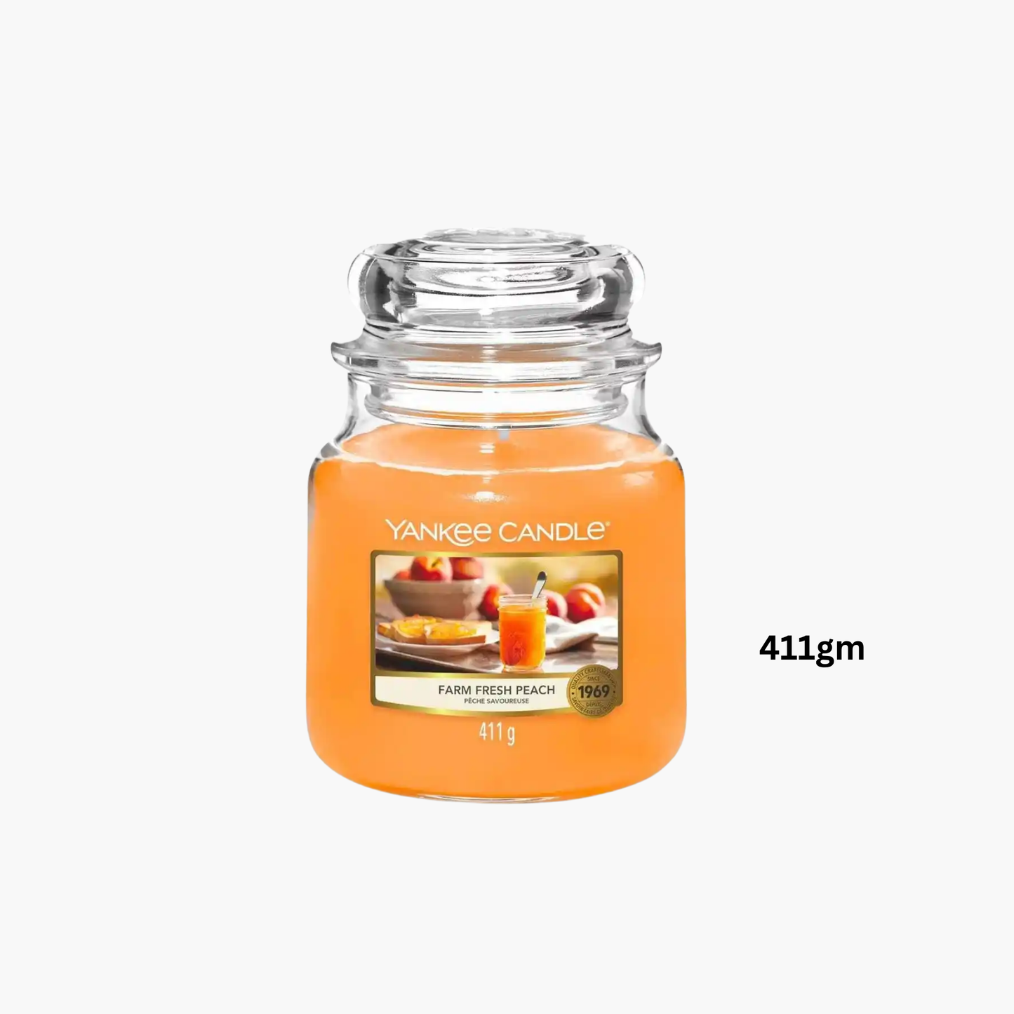 Yankee Candles Yankee Farm Fresh Peach Scented Candle 411gm - Buy in Pakistan | Perfume Daddy