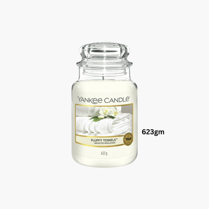Yankee Candles Yankee Fluffy Towels Scented Candle Fragrance Notes and Details