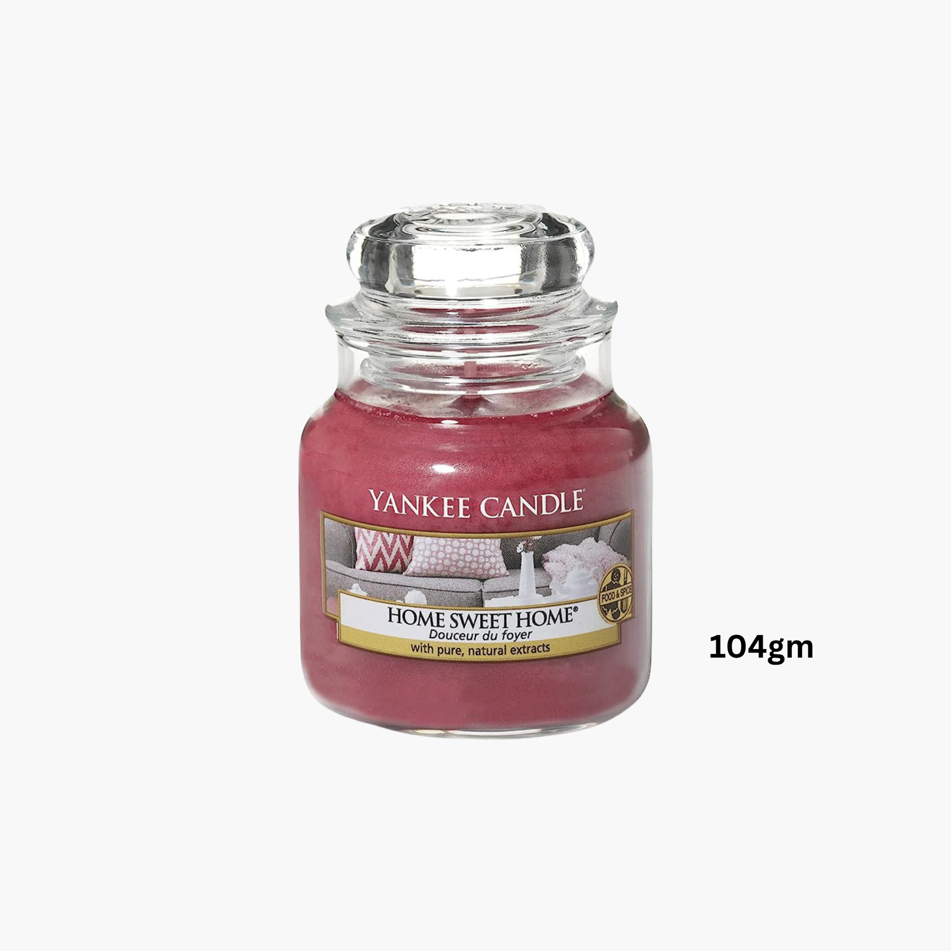 Yankee Candles Yankee Home Sweet Home Scented Candle Bottle and Packaging