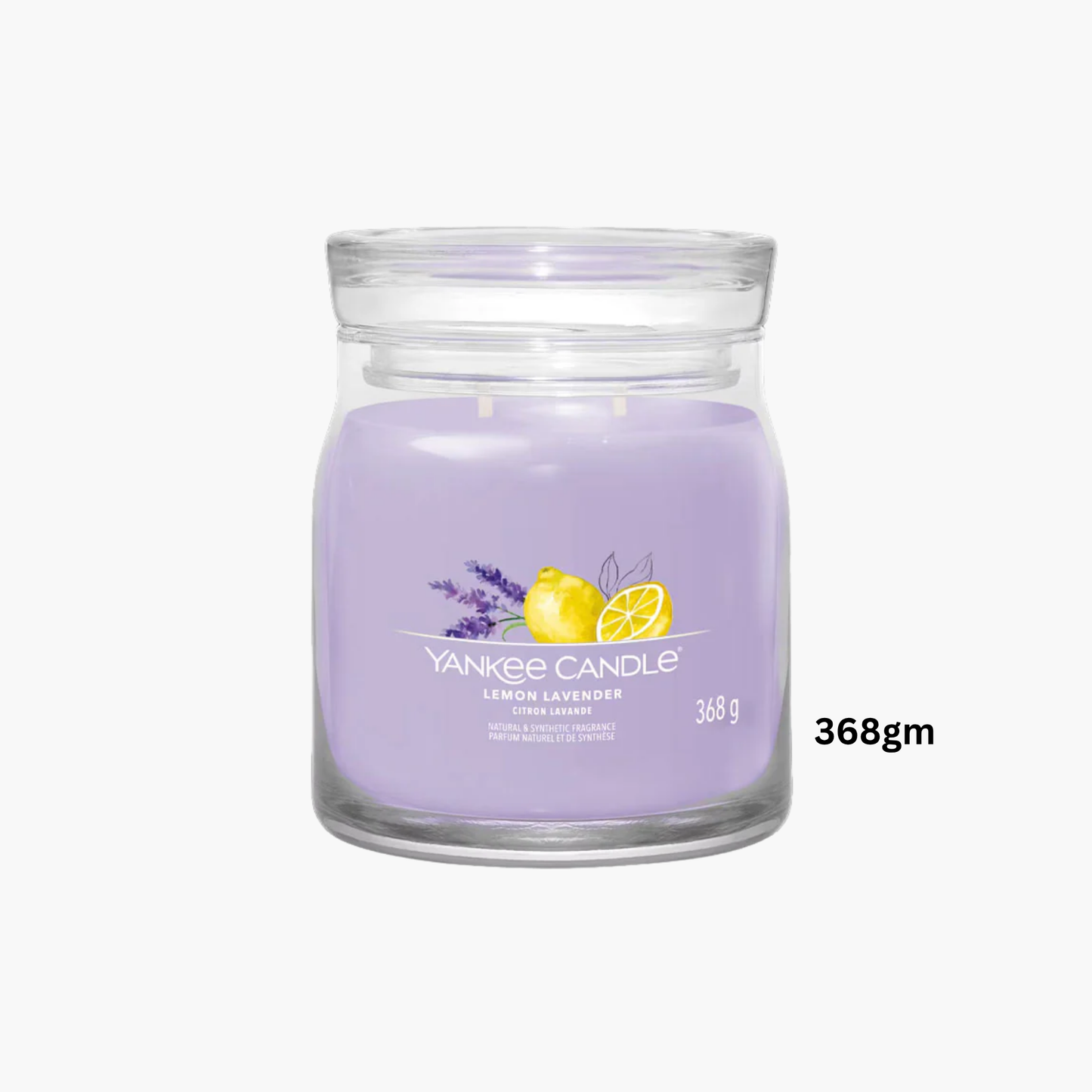 Yankee Candles Yankee Lemon Lavender Scented Candle Side View