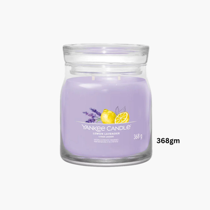 Yankee Candles Yankee Lemon Lavender Scented Candle Side View