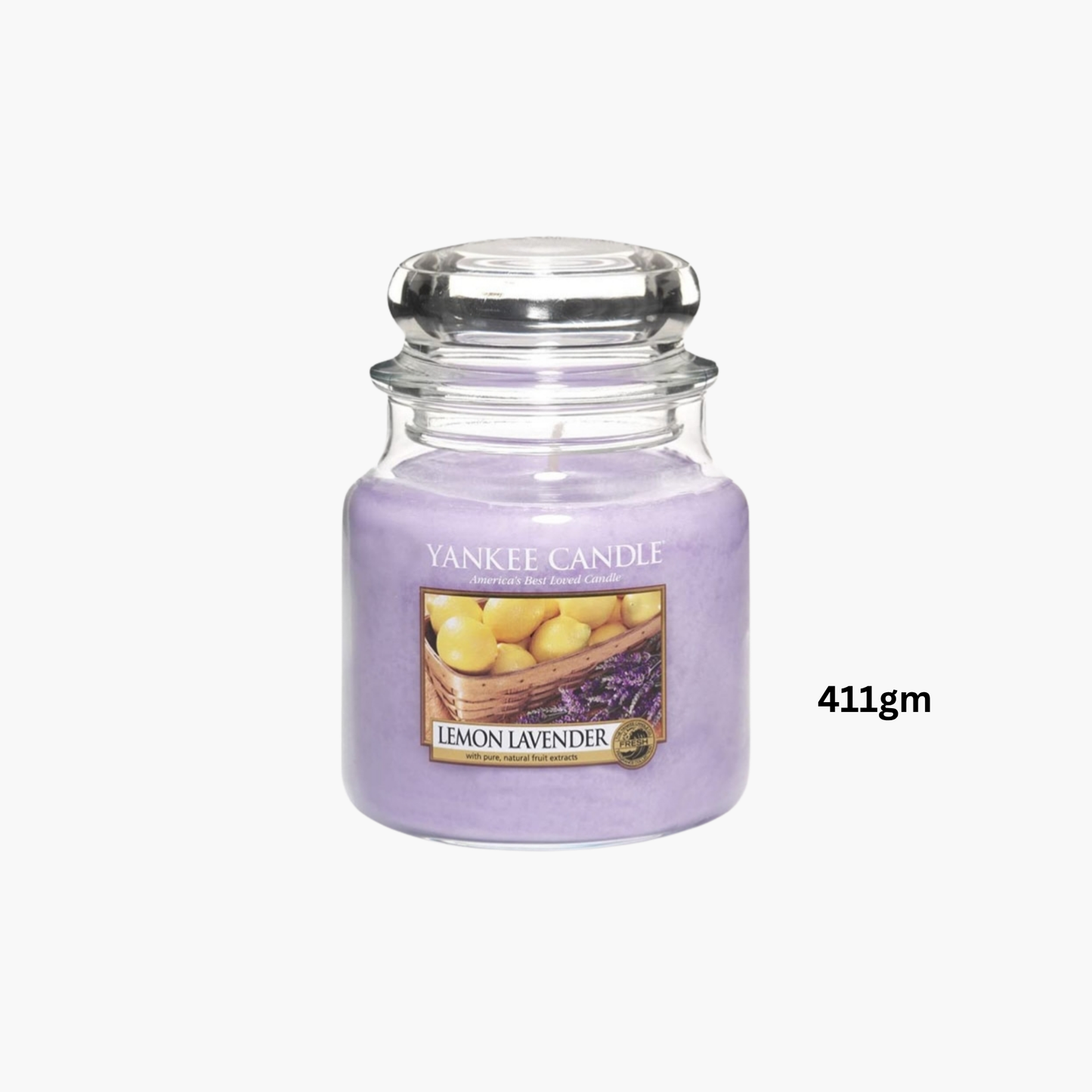 Yankee Candles Yankee Lemon Lavender Scented Candle Back View