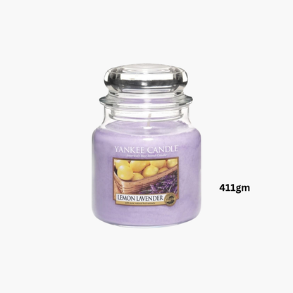 Yankee Candles Yankee Lemon Lavender Scented Candle Back View