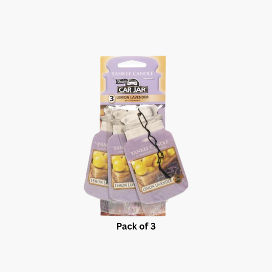 Yankee Candles Yankee Lemon Lavender Scented Candle Classic Car Jar Pack Of 3 - Buy in Pakistan | Perfume Daddy