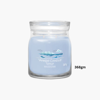 Yankee Candles Yankee Ocean Air Scented Candle Close-Up View