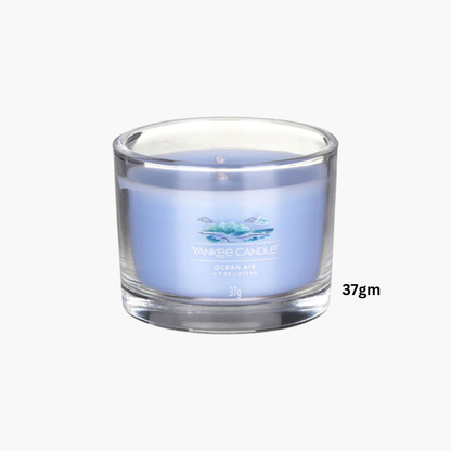 Yankee Candles Yankee Ocean Air Scented Candle Bottle and Packaging