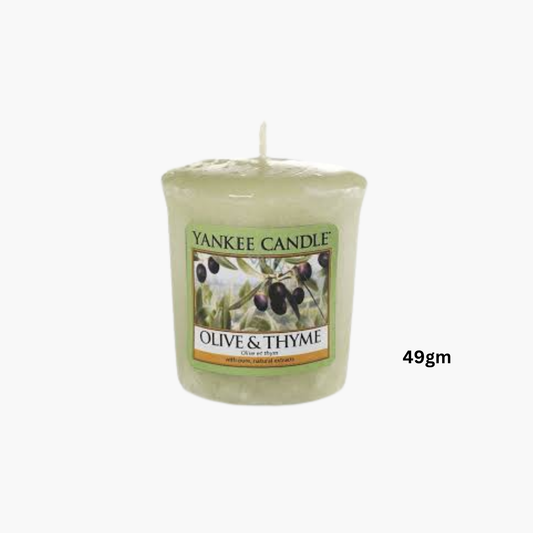 Yankee Candles Yankee Olive & Thyme Scented Candle 49gm - Buy in Pakistan | Perfume Daddy