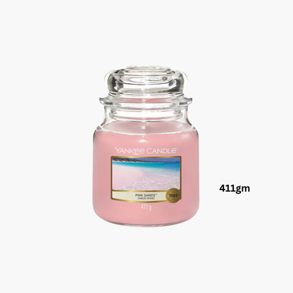 Yankee Candles Yankee Pink Sands Scented Candle Close-Up View