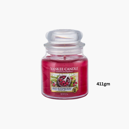Yankee Candles Yankee Red Raspberry Scented Candle Fragrance Notes and Details