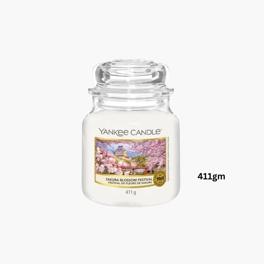 Yankee Candles Yankee Sakura Blossom Festival Scented Candle 411gm - Buy in Pakistan | Perfume Daddy